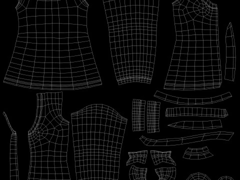 Kartun Gadis Model 3D