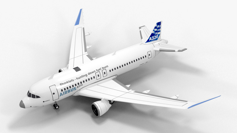 Plane 01 Model 3D .c4d .max .obj .3ds .fbx .stl .blend 