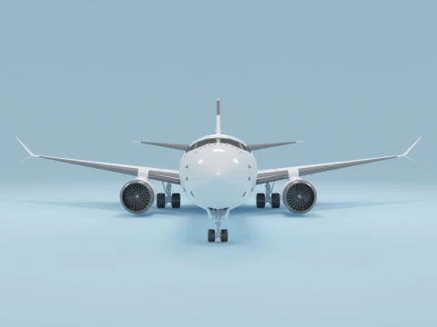 Plane 02 3D Model