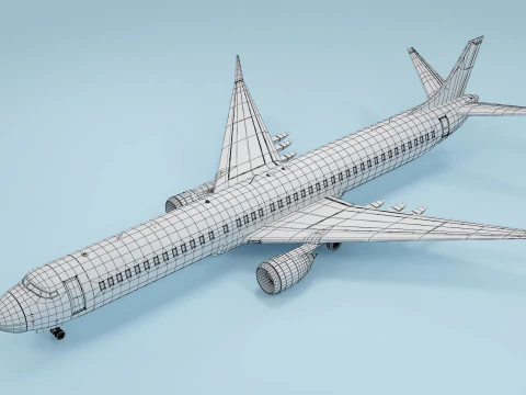 Plane 02 3D Model