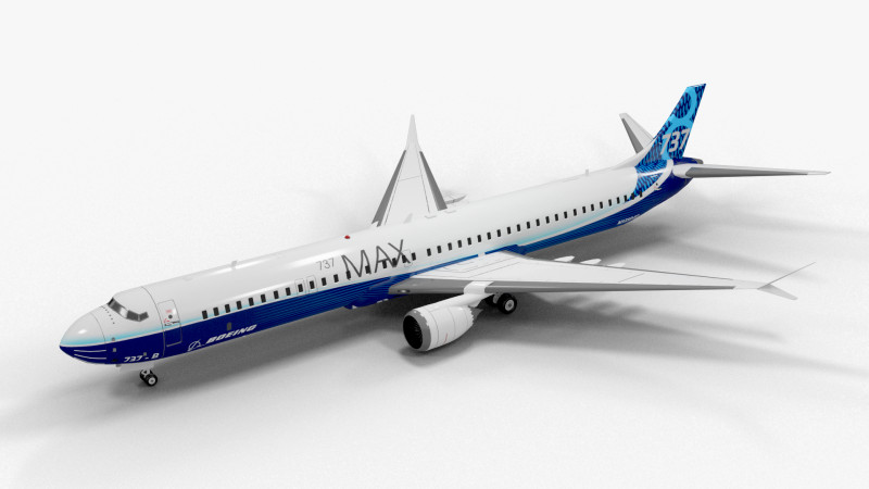 Plane 03 3D Model .c4d .max .obj .3ds .fbx .stl .blend