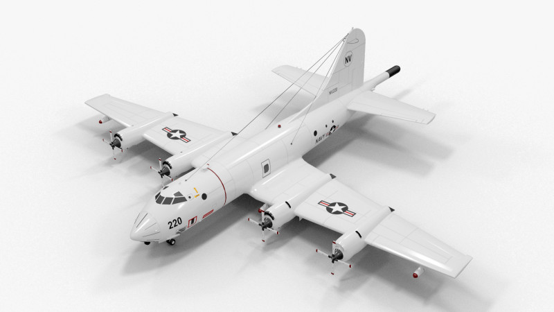 Plane 05 3D Модель .c4d .max .obj .3ds .fbx .stl .blend 