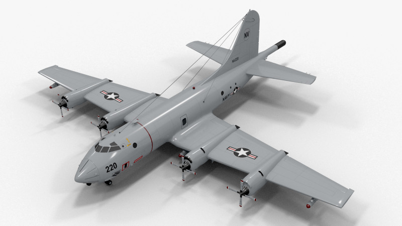 Plane 08 3D Model .c4d .max .obj .3ds .fbx .stl .blend