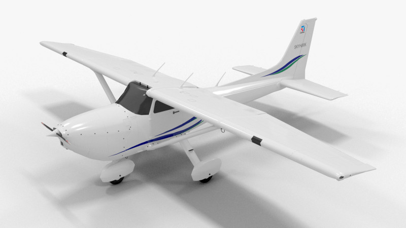 Plane 10 3D Model .c4d .max .obj .3ds .fbx .stl .blend
