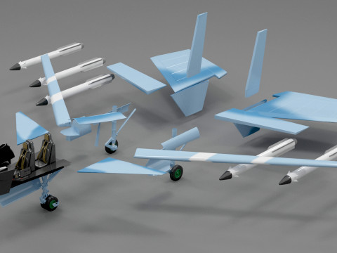 Plane 16 3D Модель