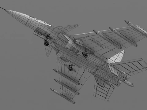 Літак 16 3D Модель