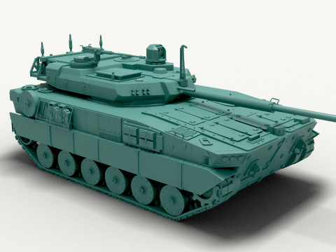 M10 Booker tank Model 3D