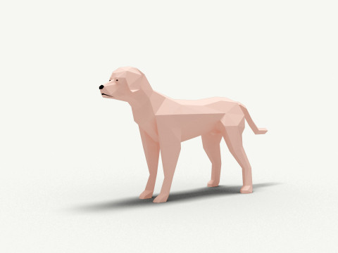 Dog Low Poly 03 3D 模型