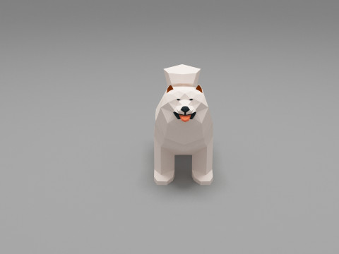 Dog Low Poly 05 3Dモデル