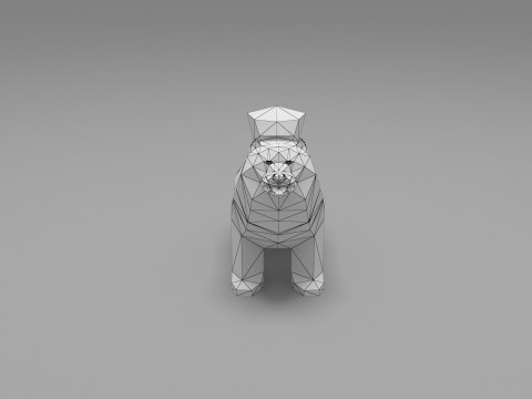 Dog Low Poly 05 3Dモデル