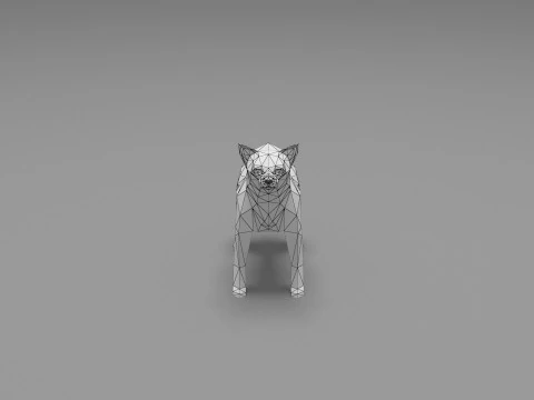 狗低聚 08 3D 模型