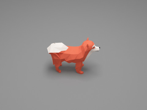 Dog Low Poly 11 3Dモデル