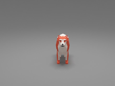 Dog Low Poly 11 3Dモデル