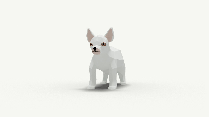 Dog Low Poly 12 Modello 3D .c4d .max .obj .3ds .fbx .stl .blend