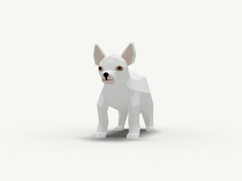 Dog Low Poly 12 3D 模型