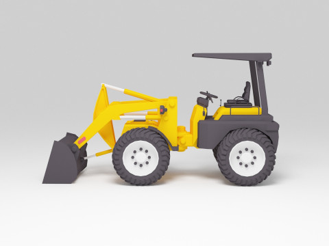推土机 3D 模型