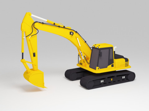 Escavadora Modelo 3D