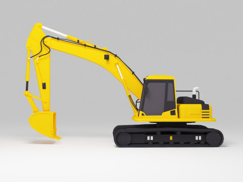 Escavadora Modelo 3D