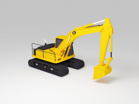 Escavadora Modelo 3D