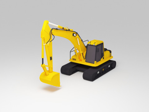 Escavadora Modelo 3D