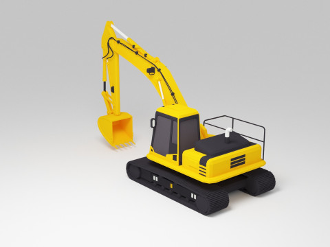 Escavadora Modelo 3D