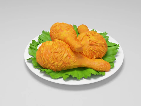 Fried chicken 3D Model