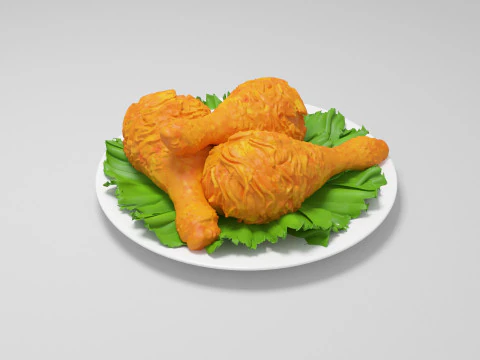 Fried chicken 3D Model
