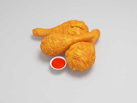 Kızarmış tavuk 3D Model