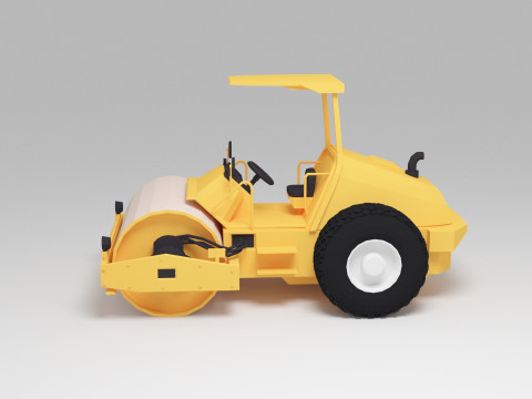 Stra&szlig;enwalze 3D Modell