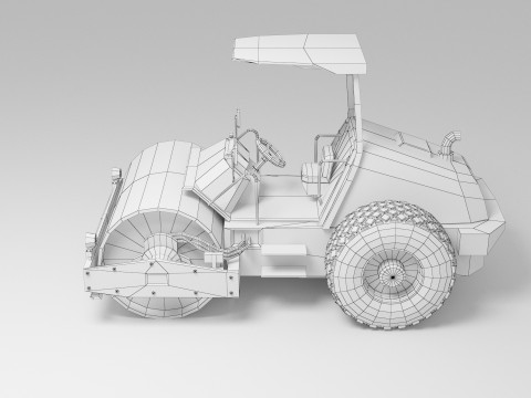 Stra&szlig;enwalze 3D Modell