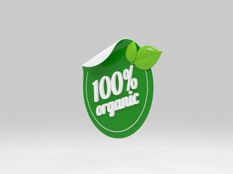 &Iacute;cone org&acirc;nico Modelo 3D