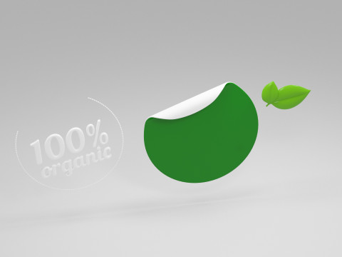 &Iacute;cone org&acirc;nico Modelo 3D