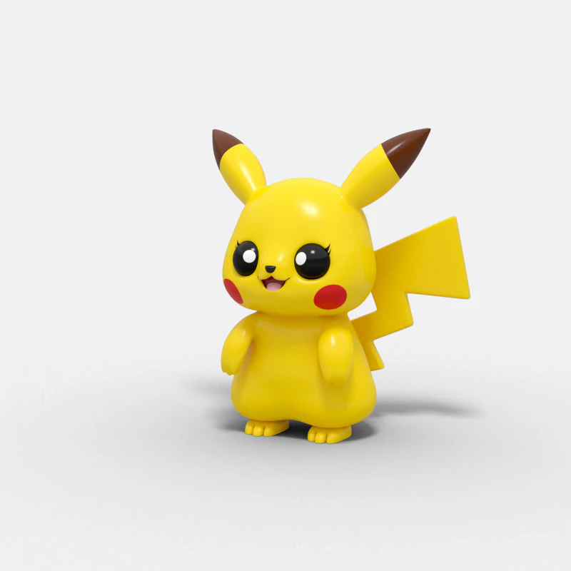Pikachu character 3D Model .c4d .max .obj .3ds .fbx .stl .blend