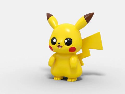 피카츄 캐릭터 3D 모델