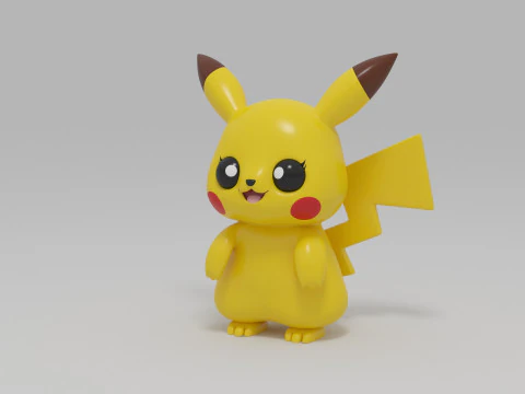 Pikachu character 3D Model