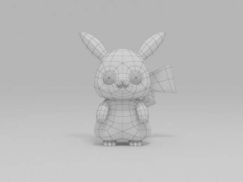 Pikachu character 3D Model