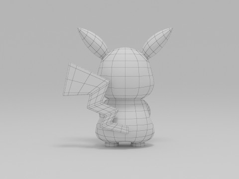 Pikachu character 3D Model