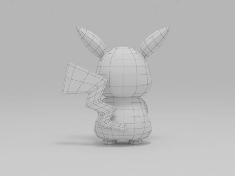 Pikachu character 3D Model