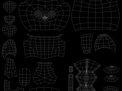 Pikachu character 3D Model