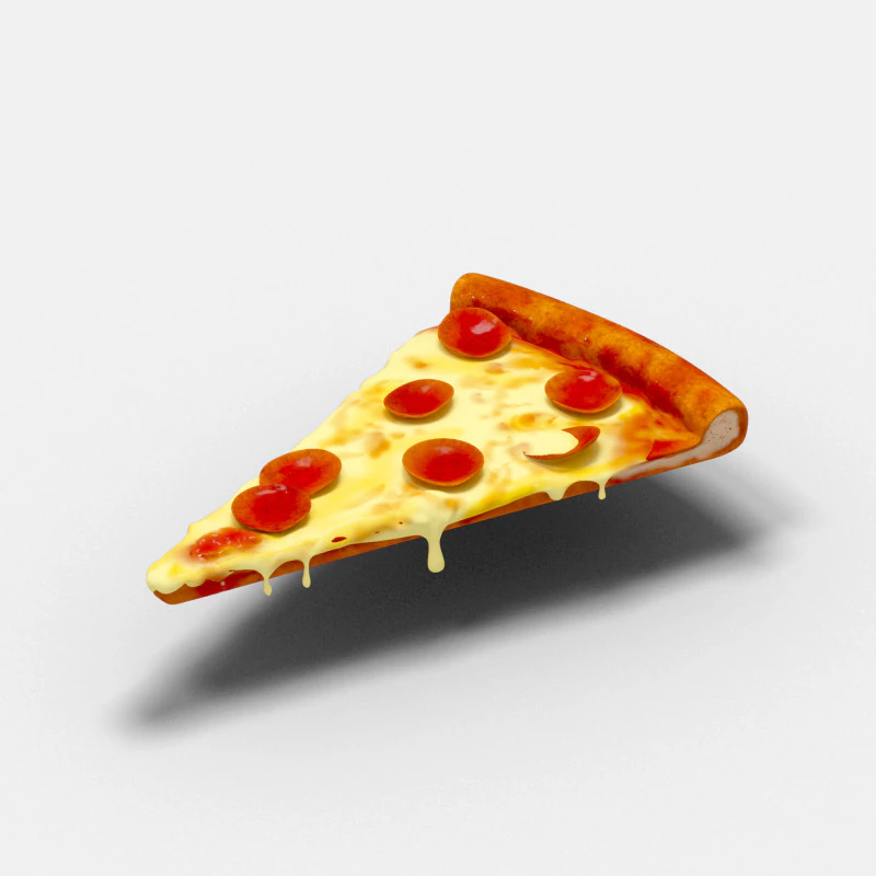 Pizza food 3D Model .c4d .max .obj .3ds .fbx .stl .blend 