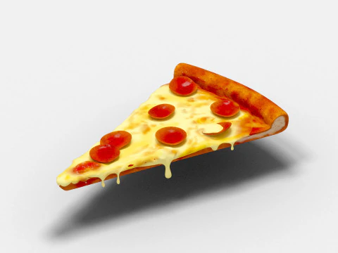Pizza eten 3D Model