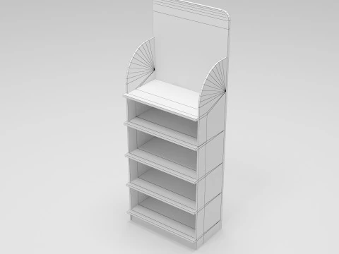 Product shelves 3D Model