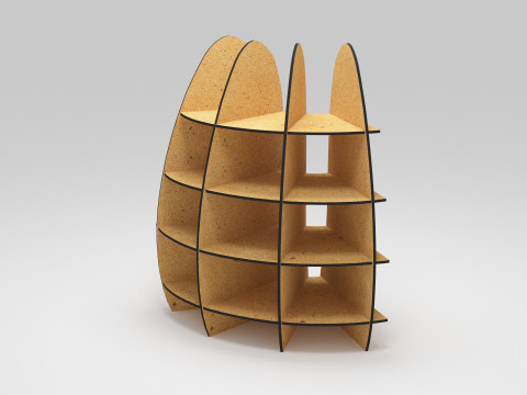 货架品牌 3D 模型