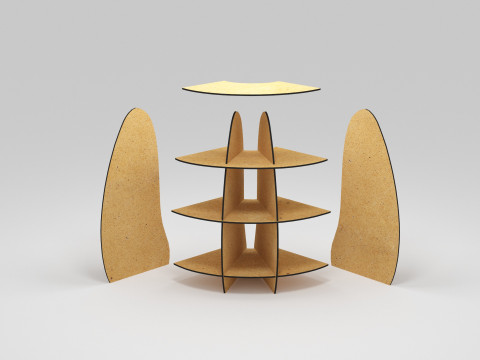 货架品牌 3D 模型