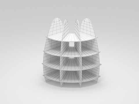 货架品牌 3D 模型