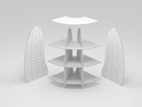 Marka p&oacute;łki Model 3D