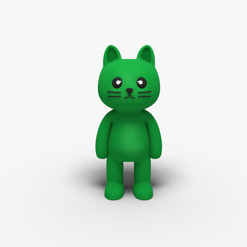 Zeichentrickfigur 3D Modell .c4d .max .obj .3ds .fbx .stl .blend 