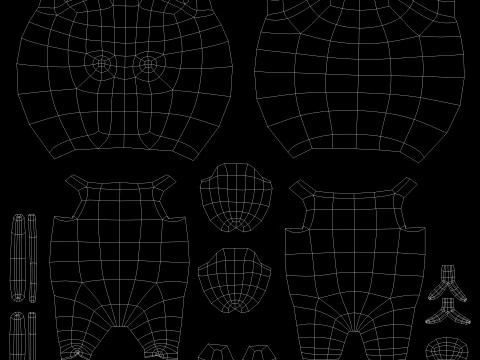 Personaggio dei cartoni animati Modello 3D