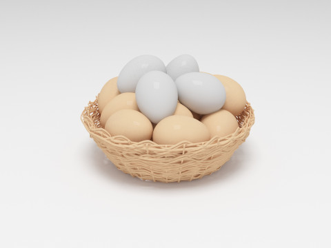 Kosz na jajka Model 3D