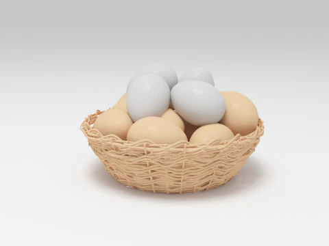 Kosz na jajka Model 3D